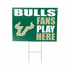 University of South Florida Coroplast Yard Sign "Fans Play Here" - Collegiate Home