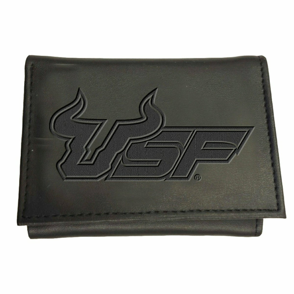 South Florida University , Tri-Fold Wallet, Black - Collegiate Home