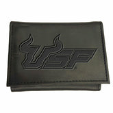 South Florida University , Tri-Fold Wallet, Black - Collegiate Home