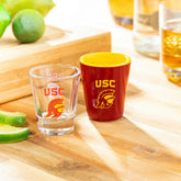 University of Southern California 4-Piece Ceramic and Glass 2oz. Shot - Collegiate Home