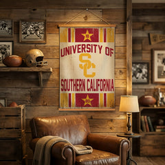 University of Southern California, Canvas Wall Tapestry, Medium, 36x24 - Collegiate Home