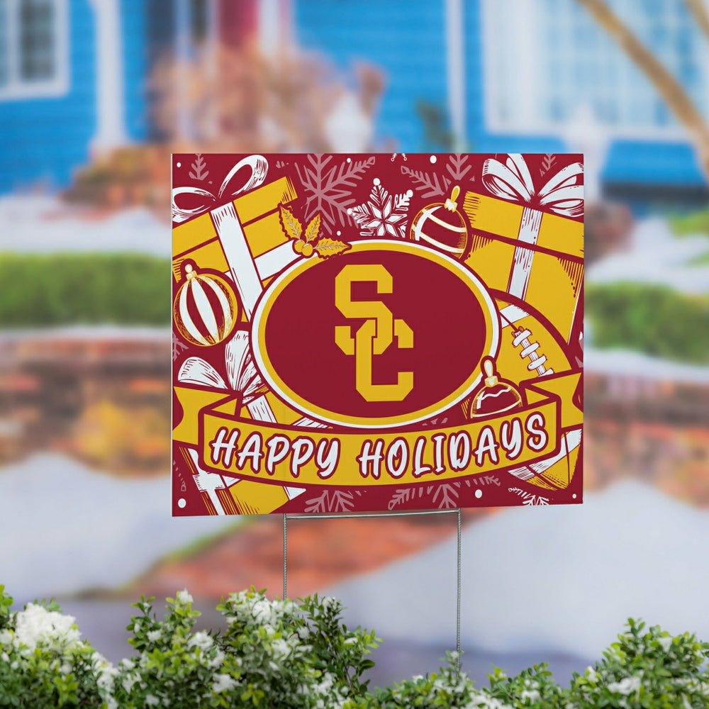 University of Southern California Yard Sign, Holiday - Collegiate Home
