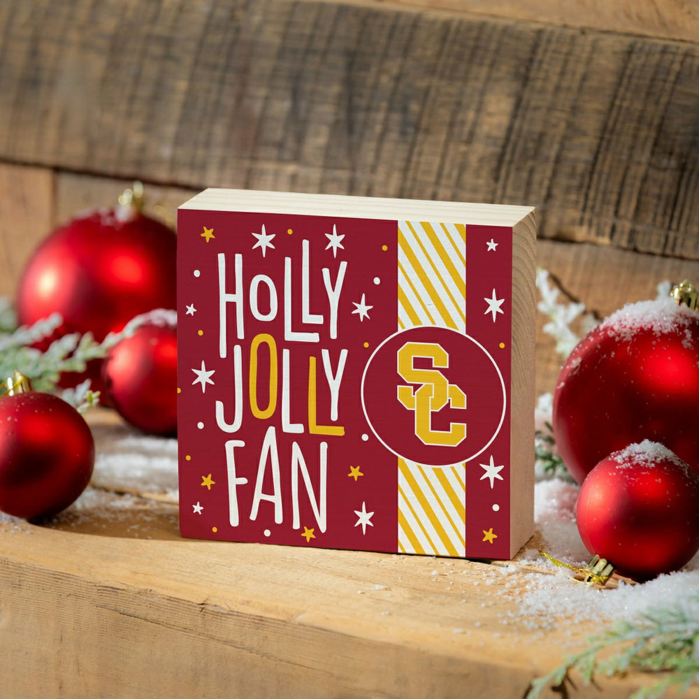 University of Southern California Block, Holiday, 6x6 - Collegiate Home