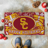 University of Southern California Holiday PVC Mat, 28"x16" - Collegiate