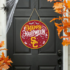University of Southern California Halloween Round Door Décor with Hang - Collegiate Home