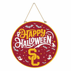 University of Southern California Halloween Round Door Décor with Hang - Collegiate Home