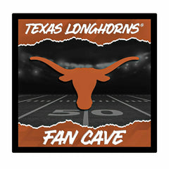 University of Texas 23"H x 23"L LED Wall Decor, Edgelite, Square - Collegiate Home