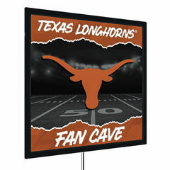 University of Texas 23"H x 23"L LED Wall Decor, Edgelite, Square - Collegiate Home