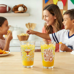 University of Texas 16oz Glass pint, Set of 2 - Collegiate Home