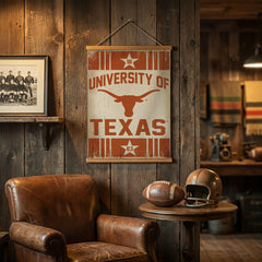 University of Texas, Canvas Wall Tapestry, Medium, 36x24 - Collegiate Home