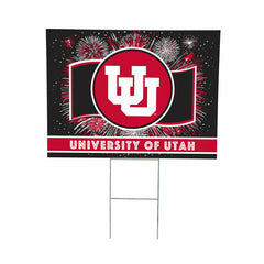 University of Utah Yard Sign, Patriotic - Collegiate Home