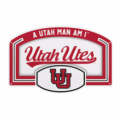 University of Utah USA Embossed Steel Wall Sign, 11" x 17" - Collegiate Home