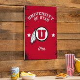 University of Utah Wood Wall Sign, 16x24 - Collegiate Home