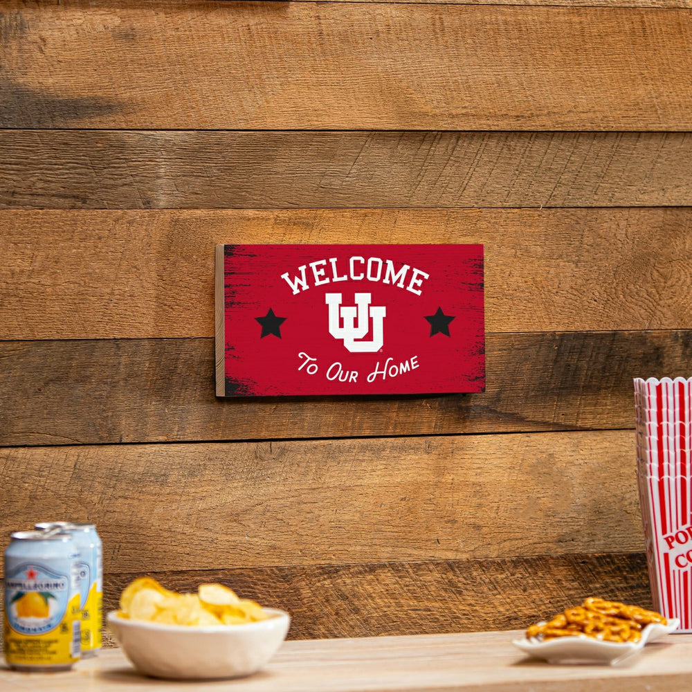 University of Utah Wood Wall Sign, 6x11 - Collegiate Home