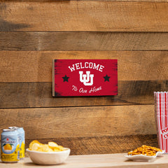 University of Utah Wood Wall Sign, 6x11 - Collegiate Home