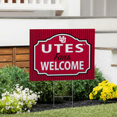 University of Utah Coroplast Yard Sign, "Fans Welcome" - Collegiate Home