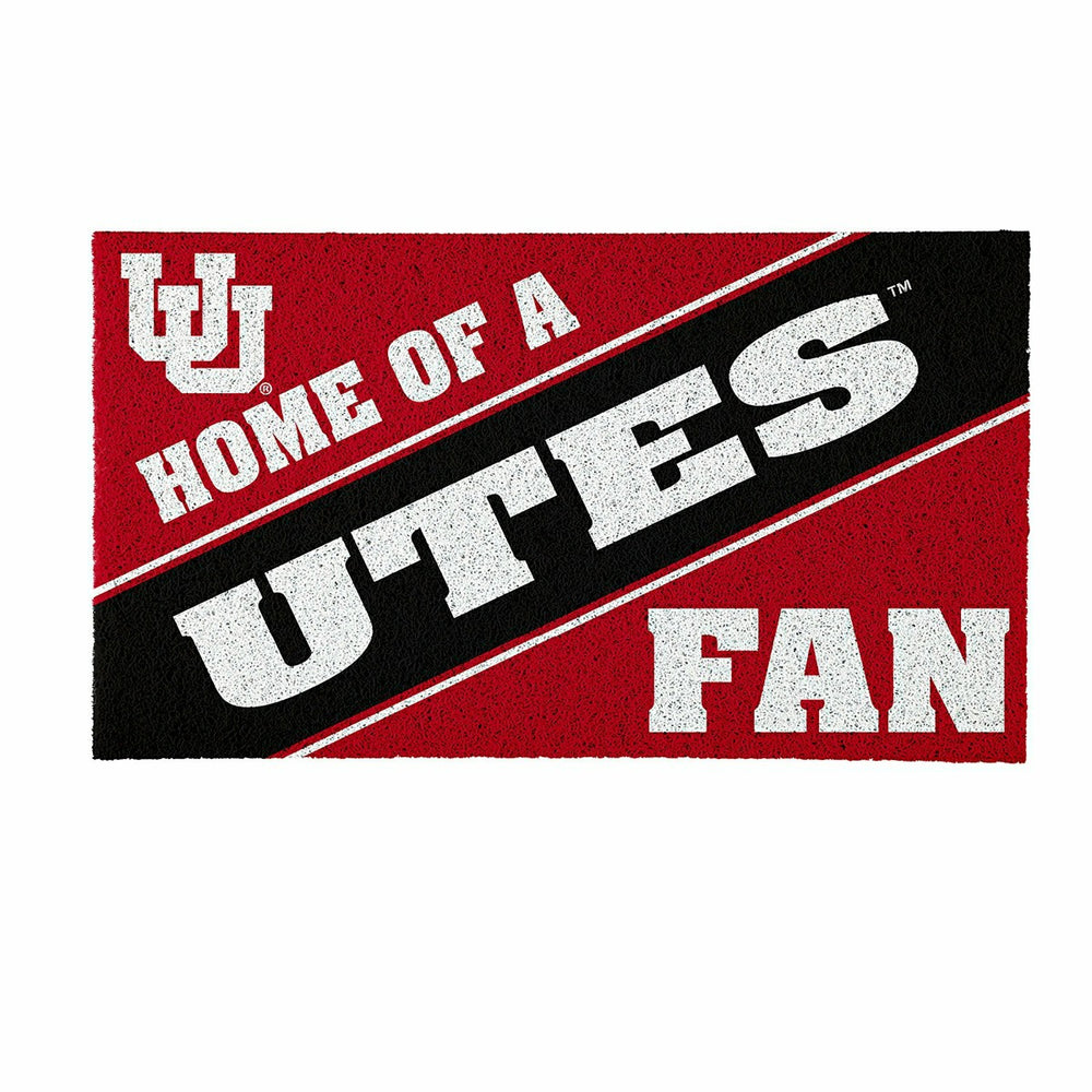 University of Utah, PVC Mat COLOR, Home of a Fan - Collegiate