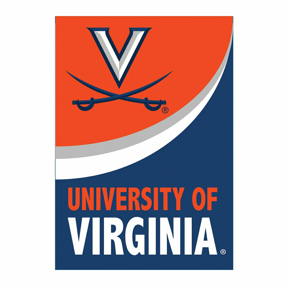 University of Virginia Burlap Flag GDN Size - Collegiate Home