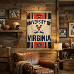 University of Virginia, Canvas Wall Tapestry, Medium, 36x24 - Collegiate Home