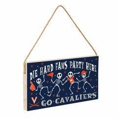 University of Virginia Halloween Wood Wall Sign, 6x11 - Collegiate Home