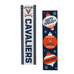47" Double Sided Leaner, University of Virginia, Christmas - Collegiate Home