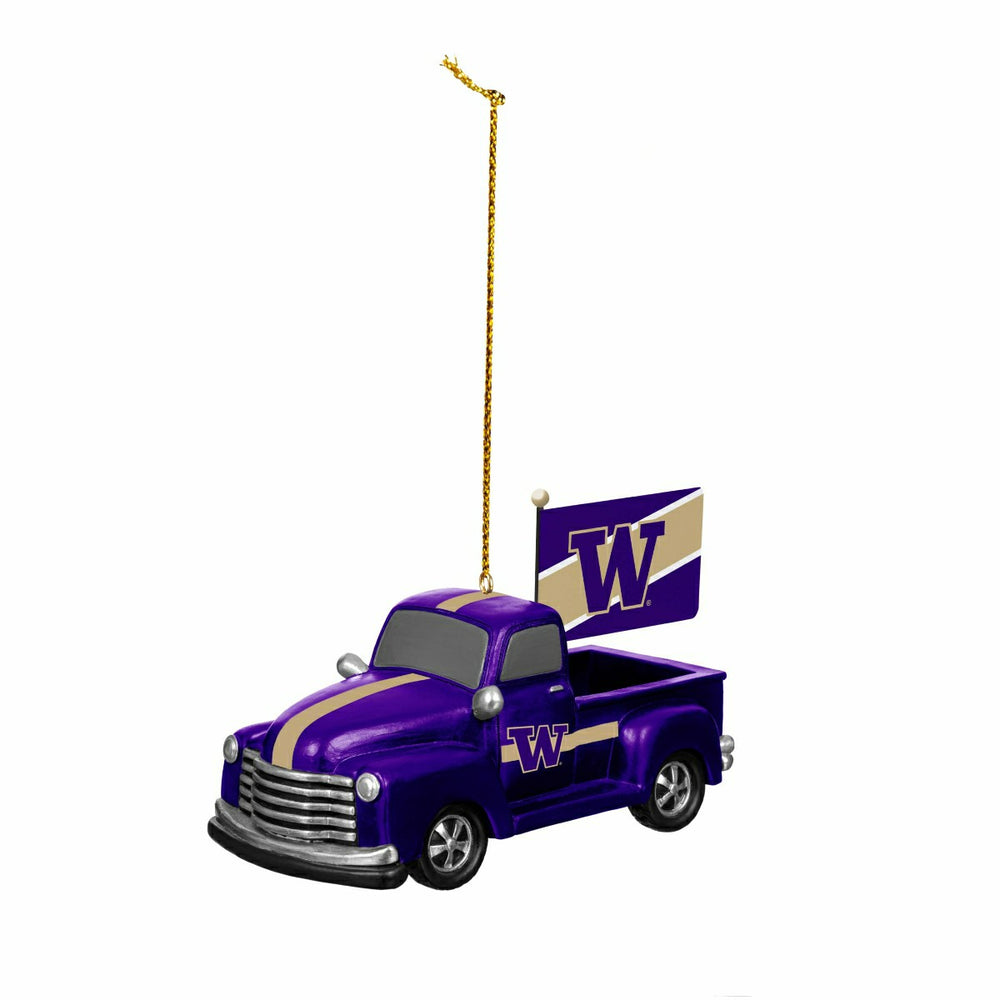 University of Washington Rally Truck Ornament, Set of 2 - Collegiate Home