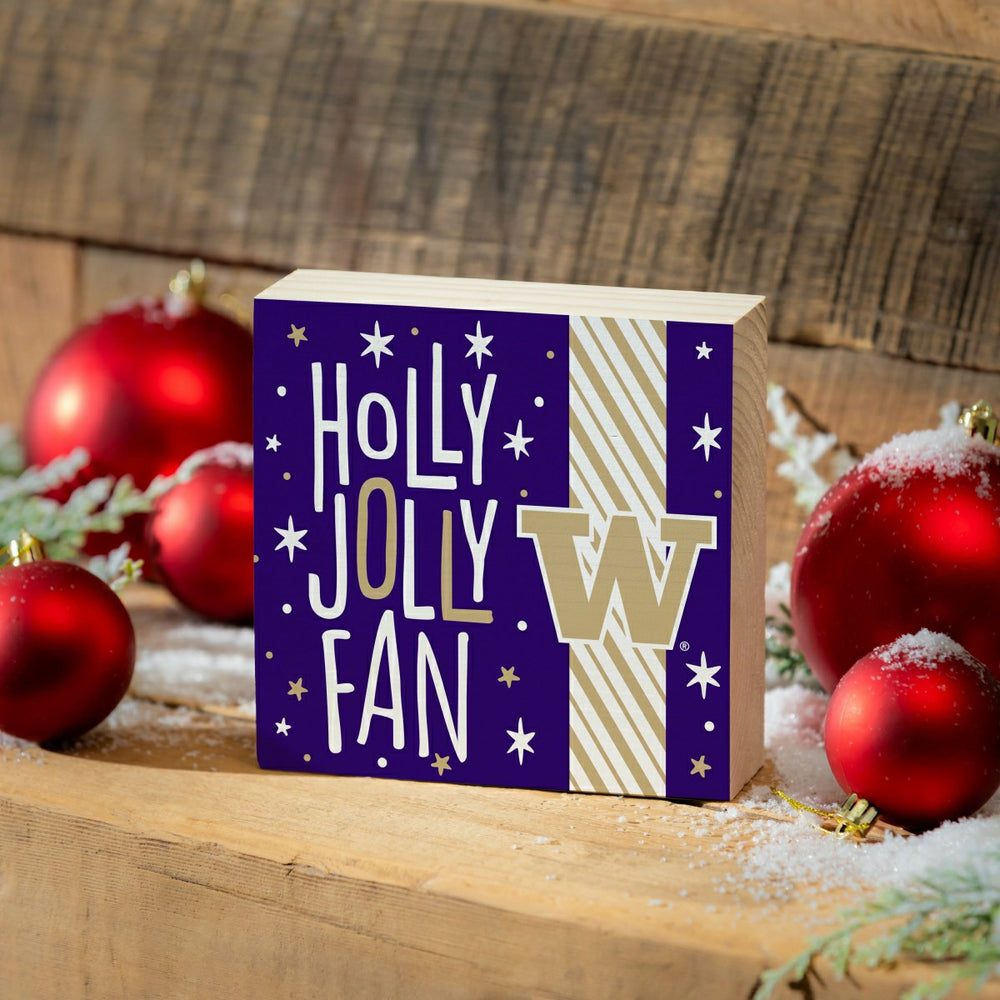 University of Washington Block, Holiday, 6x6 - Collegiate Home