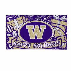 University of Washington Holiday PVC Mat, 28"x16" - Collegiate