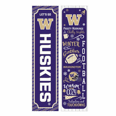 Universitiy of Washington 46" Double Sided Leaner, Winter Seasonal - Collegiate Home