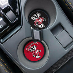 University of Wisconsin-Madison Car Coaster Set, 2pc - Collegiate Home