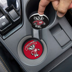 University of Wisconsin-Madison Car Coaster Set, 2pc - Collegiate Home