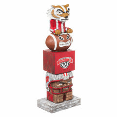 Wisconsin-Madison Badgers Tiki Team Totem Garden Statue - Collegiate Home