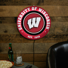 University of Wisconsin-Madison, Metal Lite, Round - Collegiate