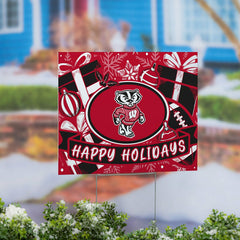 University of Wisconsin-Madison Yard Sign, Holiday - Collegiate Home