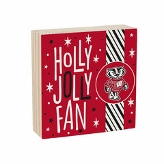 University of Wisconsin-Madison Block, Holiday, 6x6 - Collegiate Home