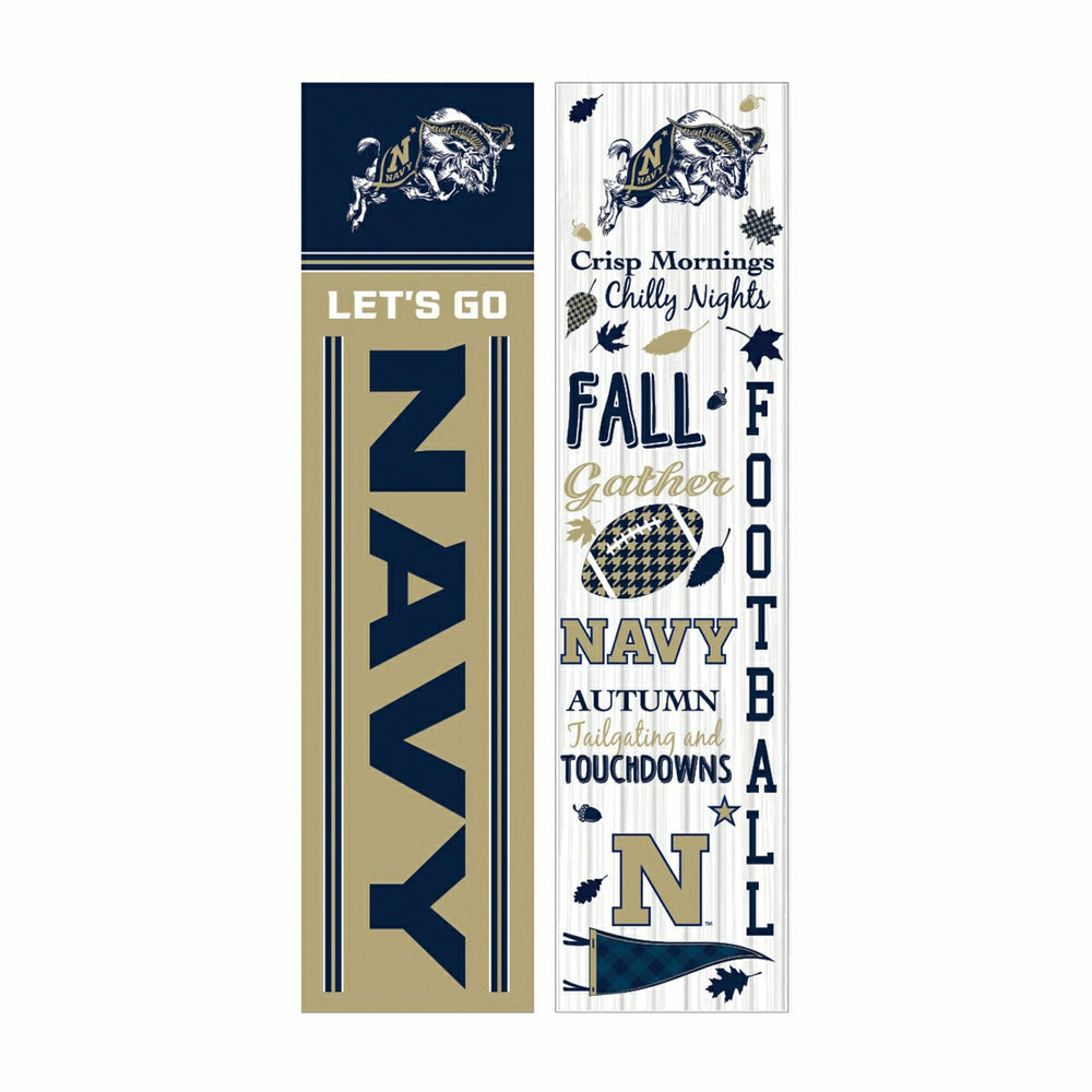 46" Double Sided Leaner, US Naval Academy, Fall Seasonal - Collegiate Home