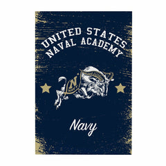 US Naval Academy Wood Wall Sign, 16x24 - Collegiate Home