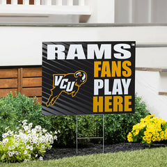Virginia Commonwealth University Coroplast Yard Sign "Fans Play Here" - Collegiate Home