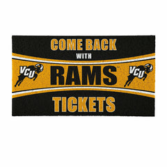 28" x 16" PVC Trapper Mat, Come Back with Tickets, Virginia Commonweal - Collegiate