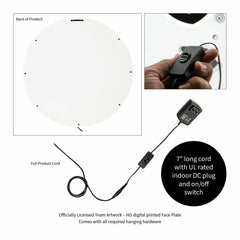 LED Wall Decor, Round, Med, VCU Basketball - Collegiate Home