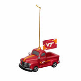 Virginia Tech Rally Truck Ornament, Set of 2 - Collegiate Home