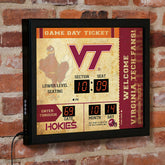 Virginia Tech Bluetooth Ticket Stub Wall Clock - Collegiate Home