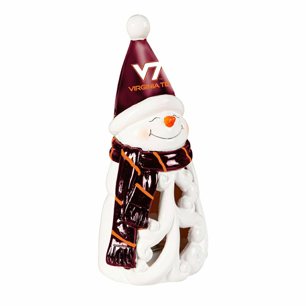 Virginia Tech Snowman LED Statuary, 8" - Collegiate Home