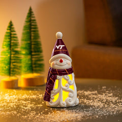 Virginia Tech Snowman LED Statuary, 8" - Collegiate Home