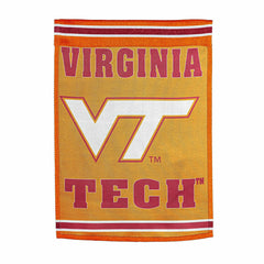 Virginia Tech Embossed Suede House Flag - Collegiate Home