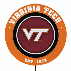 Virginia Tech, Metal Lite, Round - Collegiate