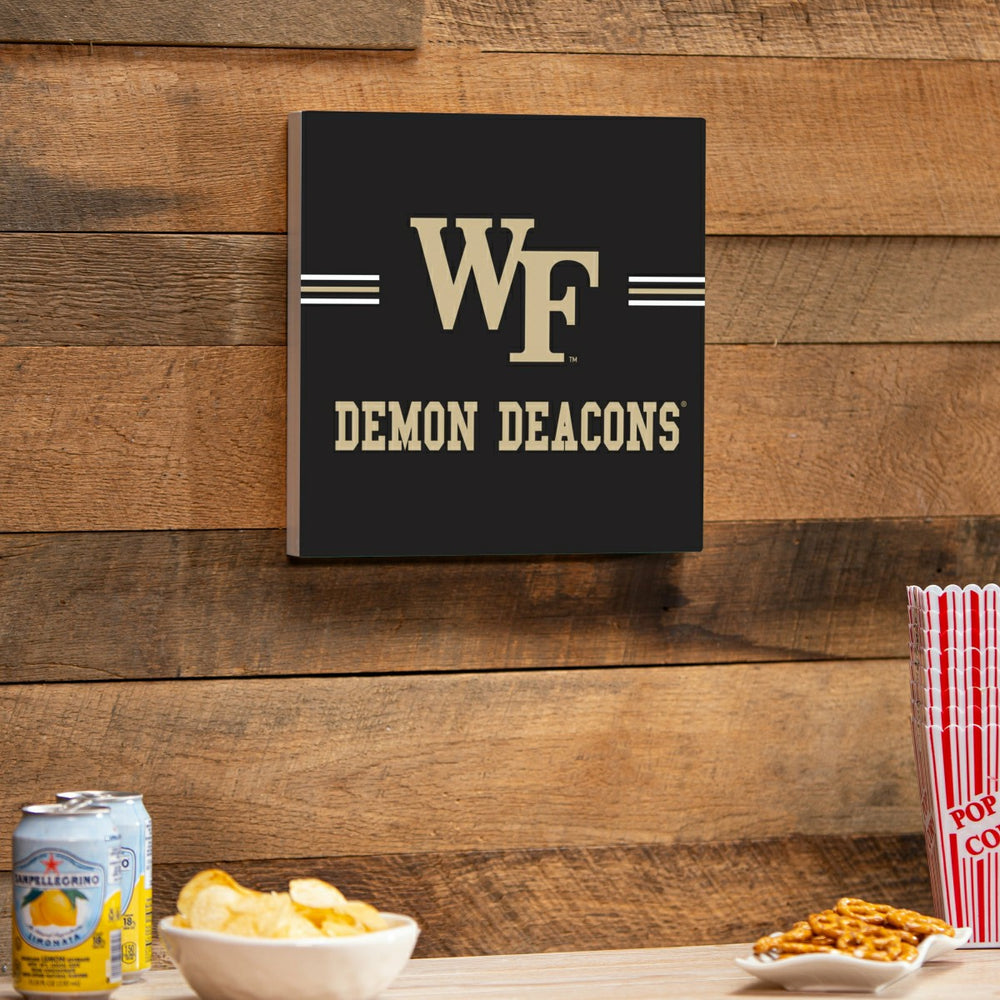 Wake Forest University Wood Wall Sign, 12x12 - Collegiate Home