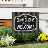 Wake Forest University Coroplast Yard Sign, "Fans Welcome" - Collegiate Home