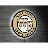 Wake Forest University College Large Round Edgelite LED Decor - Collegiate Home