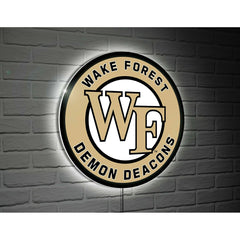 Wake Forest University College Large Round Edgelite LED Decor - Collegiate Home